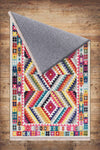 Colorful Aztec Ethnic Geometric Design Area Rug Runner, Modern Accent Carpet, Unique Room Mat, Washable Anti-Slip Rug with pillow case gift