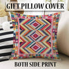 Colorful Aztec Ethnic Geometric Design Area Rug Runner, Modern Accent Carpet, Unique Room Mat, Washable Anti-Slip Rug with pillow case gift