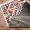 Colorful Aztec Ethnic Geometric Design Area Rug Runner, Modern Accent Carpet, Unique Room Mat, Washable Anti-Slip Rug with pillow case gift