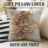 Colorful Cubes Geometric Design Area Rug Runner, Modern Accent Carpet, Unique Room Mat, Washable Anti-Slip Rug with pillow case gift