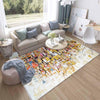 Colorful Cubes Geometric Area Rug Runner, Modern Accent Carpet, Washable Anti-Slip Room Mat with Pillowcase Gift