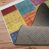 Colorful Patchwork Design Kilim Area Rug Runner, Boho Accent Carpet, Unique Room Mat, Washable Anti-Slip Rug with pillow case gift