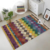 Colorful Retro Patchwork Design Kilim Area Rug Runner, Boho Accent Carpet, Unique Room Mat, Washable Anti-Slip Rug with pillow case gift