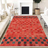 Orange Retro Patchwork Design Kilim Area Rug Runner, Boho Accent Carpet, Unique Room Mat, Washable Anti-Slip Rug with pillow case gift