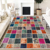 Colorful Ethnic Patchwork Design Kilim Area Rug Runner, Boho Accent Carpet, Unique Room Mat, Washable Anti-Slip Rug with pillow case gift