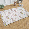 Round Princess Writen Nursery Room Rug, Cute Girl Rug For Kids Room, Playground Rug, Baby Rug, Nursery Decor with pillow case gift