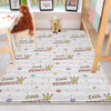 Round Princess Writen Nursery Room Rug, Cute Girl Rug For Kids Room, Playground Rug, Baby Rug, Nursery Decor with pillow case gift