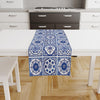Blue Ethnic Theme Table Runner, Authentic Runner, Ottoman Turkish Pattern Table Runner, Retro Runner, Farmhouse Blue Home Decor