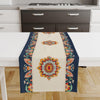 Table Runner Vintage Turkish Ottoman Floral Blue Orange Cream Ethnic Dining Room Decor Textile Accent Home Decoration