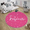 Pink Princess Written Girl Kids Room Rug, Cute Pink Princess Rug For Kids Room, Playground Rug, Baby Rug, Nursery Decor with pillow case gift