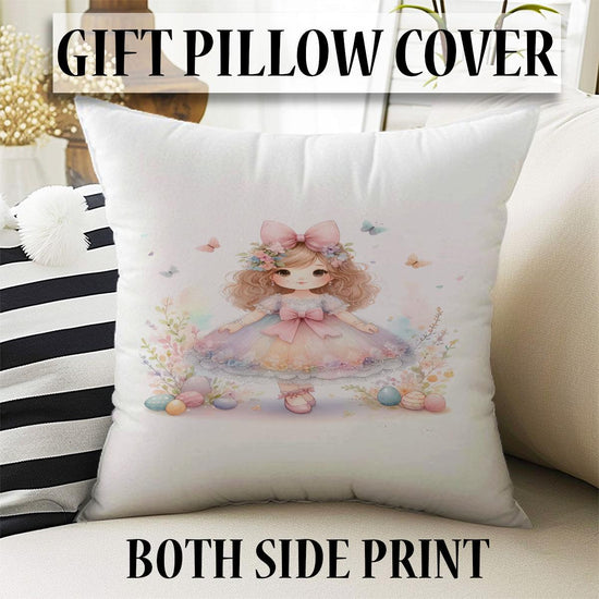 Round Little Princess Floral Nursery Room Rug, Cute Girl Rug Gift For Kids, Baby Shower Rug, Baby Gift, Nursery Decor with pillow case gift