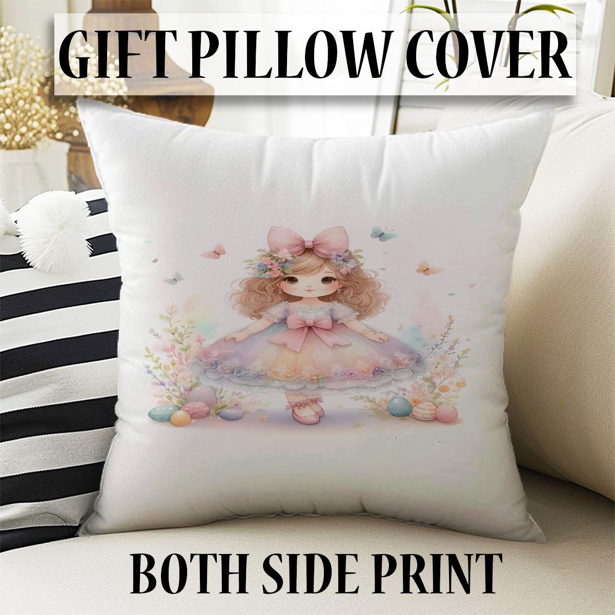 Round Little Princess Floral Nursery Room Rug, Cute Girl Rug Gift For Kids, Baby Shower Rug, Baby Gift, Nursery Decor with pillow case gift
