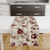Table Runner Brown Boho Retro Floral Flowers Botanical Modern Dining Room Decor Accent Home Decoration