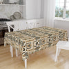 Art Deco Tablecloth Tribal Bohemian Aztec Tradional Pattern Turkish Ethnic Linen Accent Table Cover Modern Dining Decor