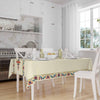 Colorful Ethnic Authentic Retro Ottoman Turkish Border Cream Background Animal Pattern Tablecloth, Modern Dining Accent Table Cover
