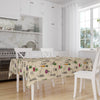 Colorful Vegetables Theme Pattern Cream Background Tablecloth, Modern Dining Accent Table Cover, Modern Kitchen Home Decor