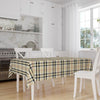 Black Red Lines Geometric Tiles Tablecloth, Modern Dining Accent Table Cover, Modern Kitchen Home Decor