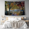 Autumn Forest Tapestry - Large Mountain Wall Hanging, Living Room Decor, Tree Landscape Scene, Nature Photo Wall Art