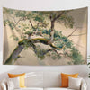 Tree Brunchs wall hanging, 19th century watercolor art, Nature tapestry, Large wall decor,Vintage Tree Tapestry, Retro Nature Wall Art
