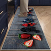 Fruits Theme Non-Slip Kitchen Runner Rug - Washable Floor Mat, Modern Home Decor Kitchen Mat, Durable Anti-Fatigue Mat