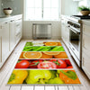 Vegetables Fruits Colorful Kitchen Runner Rug Non-Slip Washable Floor Mat, Modern Home Decor Kitchen Mat, Soft Durable Kitchen Carpet