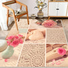 Pink Retro Floral Kitchen Runner Rug - Washable Non-Slip Floor Mat for Home Decor & Modern Kitchen Design