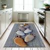 Gray Spa Stones Washable Non-Slip Kitchen Runner Rug – Modern Home Decor Floor Mat for Kitchen Safety & Style