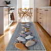 Gray Spa Stones Washable Non-Slip Kitchen Runner Rug – Modern Home Decor Floor Mat for Kitchen Safety & Style