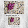 Stone Purple Leaf Bathroom Rug - Floral Non Slip Bath Mat, Quick Dry Washable Toilet Mat, Soft Modern Bathroom Decor