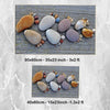 Gray Foot Stones Bathroom Rug - Non Slip Bath Mat, Quick Dry Washable Toilet Mat, Soft Modern Bathroom Decor