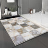Gray Marble Stones Tiles Bathroom Rug - Non Slip Bath Mat, Quick Dry Washable Toilet Mat, Soft Modern Bathroom Decor