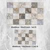 Gray Marble Stones Tiles Bathroom Rug - Non Slip Bath Mat, Quick Dry Washable Toilet Mat, Soft Modern Bathroom Decor