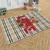 Round Cute Bear Nursery Room Rug, Cute Rug Gift For Kids, Baby Room Gift, Kids Room Decor with pillow case gift