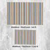 Brown Navy Blue Lines Bathroom Rug Non Slip Quick Dry Bath Mat - Geometric Toilet Mat, Soft Washable Modern Decor