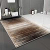 Brown Abstract Lines Bathroom Rug Non Slip Quick Dry Bath Mat - Geometric Toilet Mat, Soft Washable Modern Decor