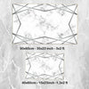 Gray White Silver Lines Marble Bathroom Rug Non Slip Quick Dry Bath Mat Geometric Washable Soft Modern Toilet Mat with Border Lines