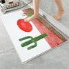 Sunset Western Cactus Bathroom Rug, Non Slip Quick Dry Bath Mat, Washable Soft Modern Toilet Mat