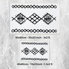 Black White Aztec Tribal Boho Geometric Bathroom Rug, Non Slip Quick Dry Bath Mat, Washable Soft Modern Toilet Mat