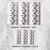 Black White Aztec Tribal Boho Geometric Bathroom Rug, Non Slip Quick Dry Bath Mat, Washable Soft Modern Toilet Mat