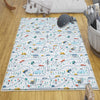 Round City Road Kids Play Mat|Car Road Nursery Rug|Traffic Activity Rug|Anti-Slip Toddler Rug|Washable Playroom Carpet with pillow case gift