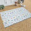 Round City Road Kids Play Mat|Car Road Nursery Rug|Traffic Activity Rug|Anti-Slip Toddler Rug|Washable Playroom Carpet with pillow case gift