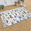 Round Road Construction Vehicles Kids Room Rug-Crane Bulldozer Excavator Mat-Heavy Equipment Playmat-Nursery Carpet with pillow case gift