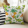 Kids Room Decor Cute Dinosaur Pillow Covers, Bold Nursery Cushion & Decorative Children Throw Pillowcases for Playroom