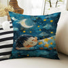 Kids Room Decor Cute Lamb Sheep Moon Star Pillow Covers, Bold Nursery Cushion & Decorative Children Throw Pillowcases for Playroom