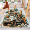 Round Safari Animal Nursery Room Rug, Cute Animals Rug Gift For Kids, Baby Shower Rug, Baby Gift, Nursery Decor with pillow case gift