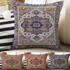 Rug Design Pillow Covers - Colorful Turkish Kilim Pattern Cushion Case, Ethnic Print Throw Pillow, Vintage Style Accent Pillow Covers