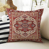 Rug Design Pillow Covers - Colorful Turkish Kilim Pattern Cushion Case, Ethnic Print Throw Pillow, Vintage Style Accent Pillow Covers