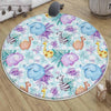 Safari Animal Giraffe Zebra Elephant Nursery Rug|Cute Animal Rug Gift For Kids|Baby Shower Rug|Baby Gift Nursery Decor with pillow case gift