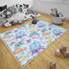Safari Animal Giraffe Zebra Elephant Nursery Rug|Cute Animal Rug Gift For Kids|Baby Shower Rug|Baby Gift Nursery Decor with pillow case gift