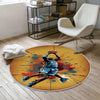 Round Basketball Player Nursery Kids Room Rug, Cute Play Rug Gift For Kid, Baby Kids Room Gift, Kids Room Decor with pillow case gift